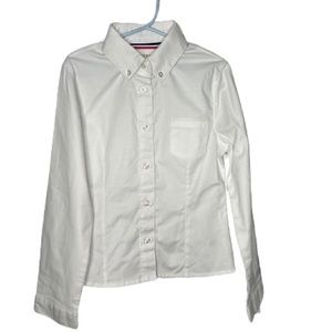 French Toast Girls' Long Sleeve Oxford Blouse | Sz 7 | EUC